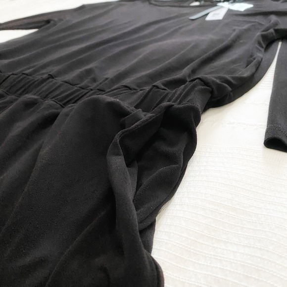 NWT MICHAEL STARS BLACK JERSEY JUMPSUIT - L - Picture 8 of 11